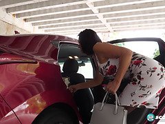 Большие сиськи, Минет, Брюнетки, Сперма во рту, Фетиш, Каблуки, Зрелые, Милф