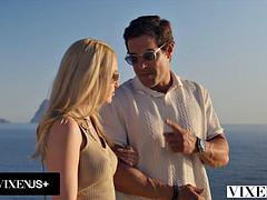 Tussi, Grosser schwanz, Blondine, Blasen, Süss, Lecken, Reiten