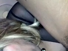 Leie, Grosser schwanz, Blasen, Schwarz, Lingerie, Reif, Transfrau, Ablutschen