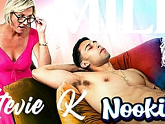 Verga grande, Tetas grandes, Rubia, Mamada, Gafas, Maduro, Madres para coger, Afeitado