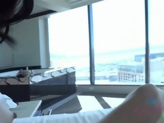 素人, 茶髪の, 足コキ, 彼女, 手コキする, オナニー, オーガズム, ハメ撮り