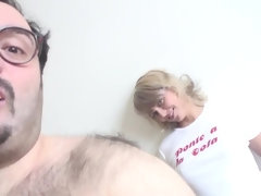Blonde, Sucer une bite, Plantureuse, Tir de sperme, Queue, Hard, Mère que j'aimerais baiser, Nénés