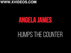Shy Girl Angela James Gets Multiple Orgasms by Humping