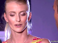 美人, ブロンド, 巨乳な, レズビアン, 熟年, 母, 義母, ティーン