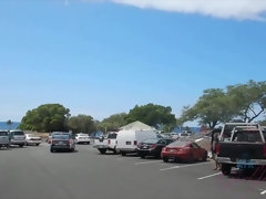 Enthousiasteling, Strand, Pijpbeurt, Olie, Buiten, Openbaar, Kut duiken, Tieten likken