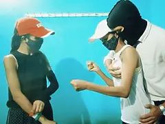 はじめて, 彼女, 巨大, インド人, 叫ぶ, 生徒, 教師, 三人