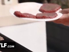 デカ尻, デカチン, デカパイ, フェラチオ, 茶髪の, エロ熟女, 淫乱熟女, オージー