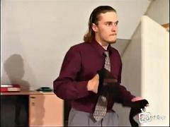 Tussi, Grosser schwanz, Blondine, Spermaladung, Handjob, Massage, Milf, Pov