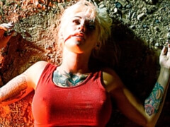 Cul, Blonde, Sucer une bite, En levrette, Léchez, Chatte, Tatouage, Adolescente