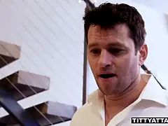 アスtoマウス, デカパイ, フェラチオ, ぽちゃ, イマラチオ, バック, 怪物, オッパイの