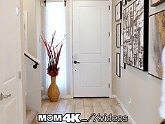 デカパイ, ブロンド, フェラチオ, 中出し, 異人種間, 淫乱熟女, 母, 叫ぶ