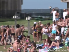 素人, ビーチ, 大学生, 彼女, アウトドア, 公共, 生徒, ティーン