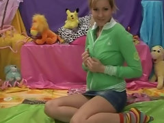 クラブ, ディルド, ヨーロピアン, オナニー, 一人, ティーン, おもちゃ, のぞき