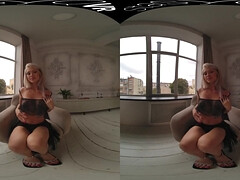 Fitness girl hot VR erotic video