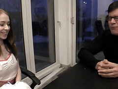 フェラチオ, 茶髪の, 浮気者, イマラチオ, 女, 女 人男 人, なめる, オーガズム