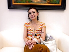 Entrevista, Chica, Mamada, Morena, Polla, Pov, Chupando, Adolescente