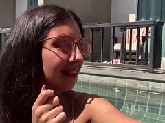 Blasen, Hd, Hotel, Im freien, Pool, Russisch, Titten