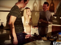 Anal, Grosse bite, Blonde, Plantureuse, Gorge profonde, Queue, Hd, Orgasme