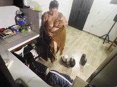 Grote mammen, Hd, Huisgemaakt, Keuken, Moeder die ik wil neuken, Natuurlijke tieten, Naakt, Spaans
