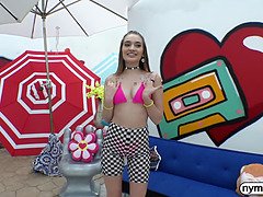 Stretching out adorable Sera Ryder