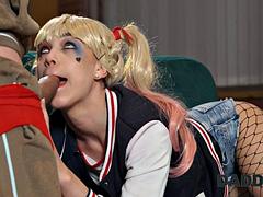 Tussi, Blondine, Betrug, Europäisch, Freundin, Hardcore, Titten