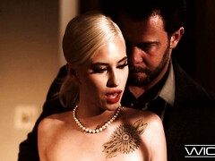 デカチン, ブロンド, フェラチオ, イマラチオ, 手コキする, 小柄, オッパイの