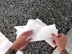 Grosser arsch, Grosse titten, Braunhaarige, Hd, Pov, Tätowierung