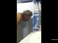 浴室, ぽっちゃり, 毛深い, Hd, 熟年, 淫乱熟女, 母, シャワー