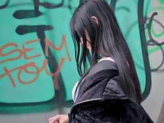 素人, 美女, フェラチオ, 手コキする, アウトドア, ハメ撮り, 公共, フェラする