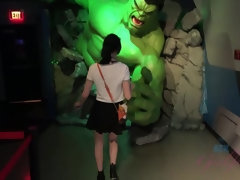 Salle de bains, Noire, Emocore, Petite amie, Masturbation, Cheveux courts, Maigrichonne, Jupe