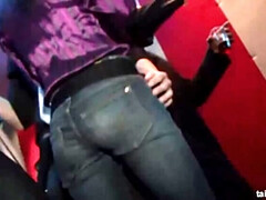 デカチン, デカパイ, 茶髪の, 顔射, グループ, 異人種間, 下着, パーティ