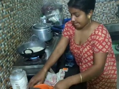 Desi Indian Hot Wife Deluwara Khatun Cooking and Fucking in HD