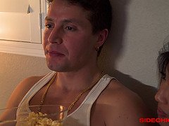 Aziatisch, Pijpbeurt, Lul, Hardcore, Hd, Gezichtspunt, Ruw, Zuigen