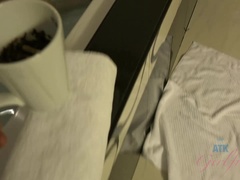 浴室, 汚れた　, パンティ, ピアス, ハメ撮り, オマンコ, 剃毛, オッパイの