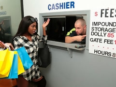 黒人, フェラチオ, バック, 手コキする, 異人種間, 自然山雀, 靴, ティーン