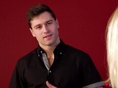 ブロンド, レズビアン, なめる, 淫乱熟女, 魅力的