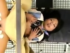 素人, アジア人, 指いじり, 毛深い, ユニフォーム