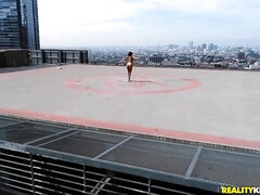 Tussi, Blasen, Braunhaarige, Vollbusig, Paar, Lecken, Muschi, Dürr