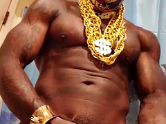 デカチン, 黒人, 黒人, ゲイ, 毛深い, ハードコア, ポルノスター, タトゥー