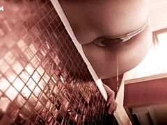 Enthousiasteling, Grote mammen, Bruinharig, Vrouw, Hd, Alleen