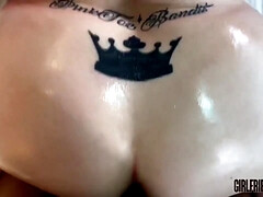 Long ebony meatpole for BBW Maria Bose