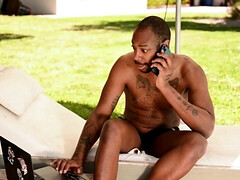 Cul, Noire, Sucer une bite, Queue, Hd, Public, Suçant, Tatouage