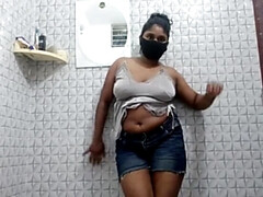 Desi Girl Shower Room Fun with Skakoi - Hot Homemade Indian Aunty Solo