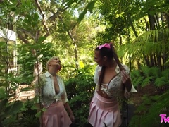 Kont, Badkamer, Grote mammen, Blond, Laarzen, Bruinharig, Likken, Rok