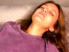 ImMayBee's Wet Sex Fantasy: Huge Cumshot on Big Natural Tits and Doggystyle Action
