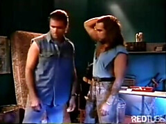 Vintage threesome brunette pussy and ass fucking