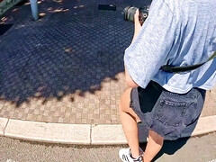 デカパイ, フェラチオ, カップル, バック, ハードコア, イタリア人, アウトドア, オッパイの
