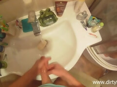 ブロンド, フェラチオ, 眼鏡, 手コキする, ハメ撮り, ティーン