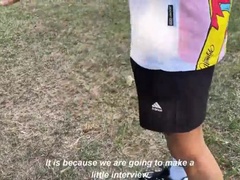 Kont, Grote mammen, Zwart, Braziliaans, Stel, Huisvrouw, Spier, Tieten likken