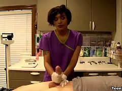 Nurse Jasmine Barnes Drains Dick Dry